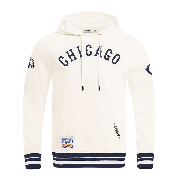 Chicago Cubs Retro Fleece Cream Hoodie by Pro Standard Sweatshirts & Hoodies PRO STANDARD