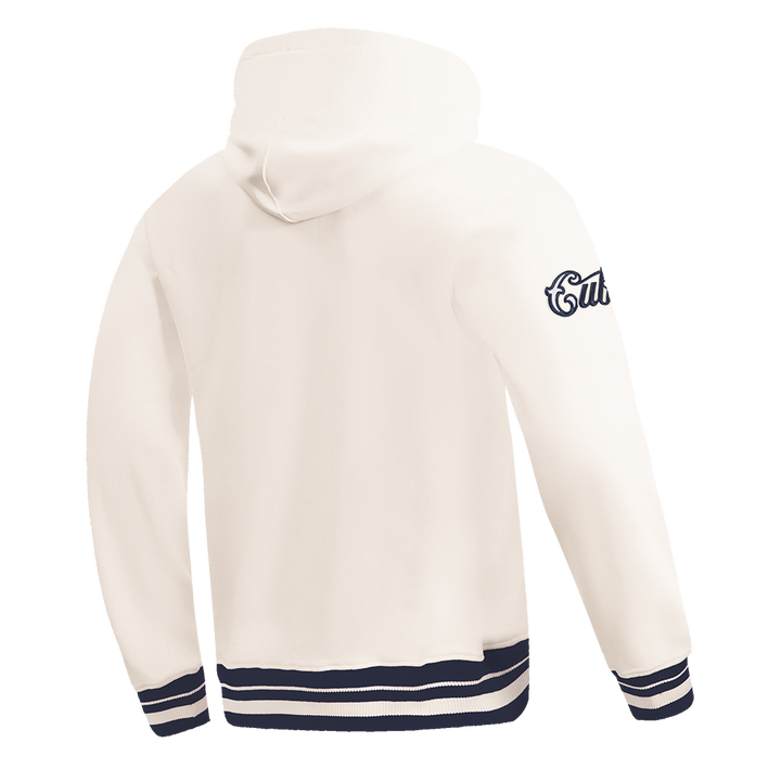 Chicago Cubs Retro Fleece Cream Hoodie by Pro Standard Sweatshirts & Hoodies PRO STANDARD