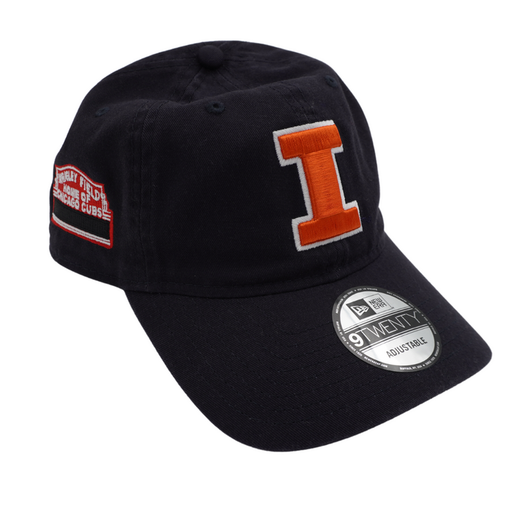 Wrigley Field Marquee X University of Illinois Urbana-Champaign Navy Adjustable Cap Cap Ivy Shop
