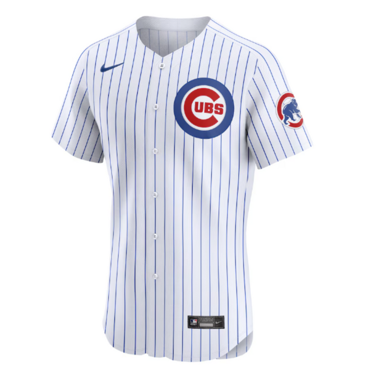Chicago Cubs Home Pinstripe Elite Jersey by Nike Jerseys Nike