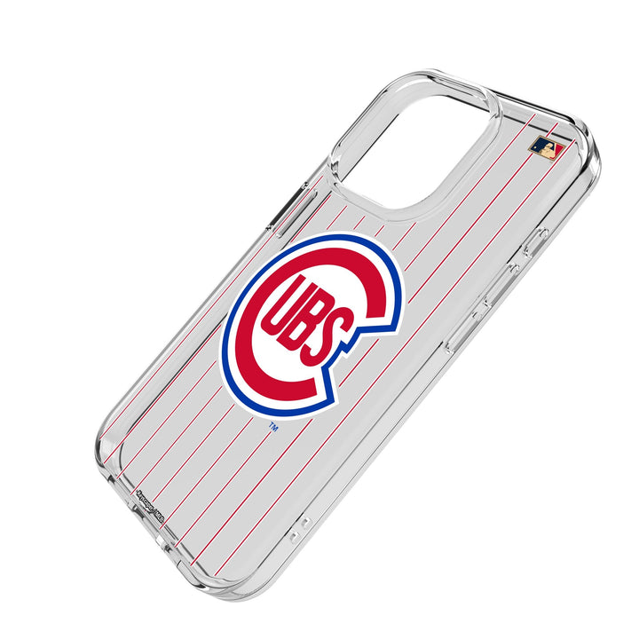Chicago Cubs 1948-1956 - Cooperstown Collection Pinstripe Clear Phone Case for Apple iPhone Phone Cases Keyscaper