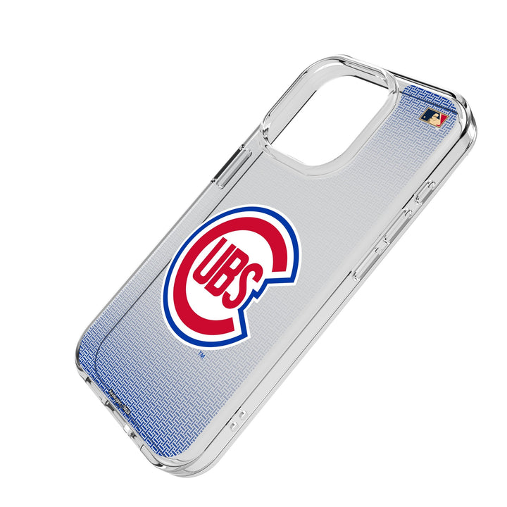 Chicago Cubs 1948-1956 - Cooperstown Collection Linen Clear Phone Case for Apple iPhone Phone Cases Keyscaper