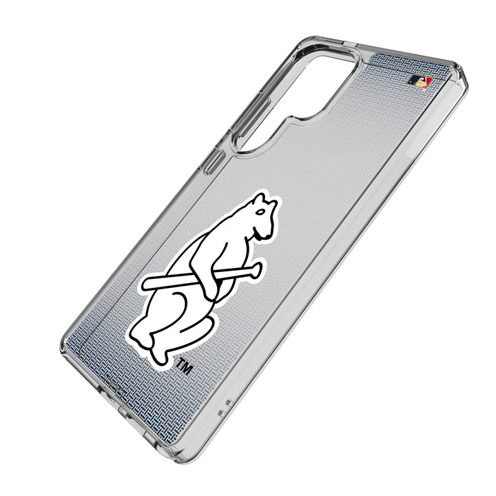Chicago Cubs 1914 - Cooperstown Collection Linen Clear Phone Case for Samsung Galaxy Phone Cases Keyscaper