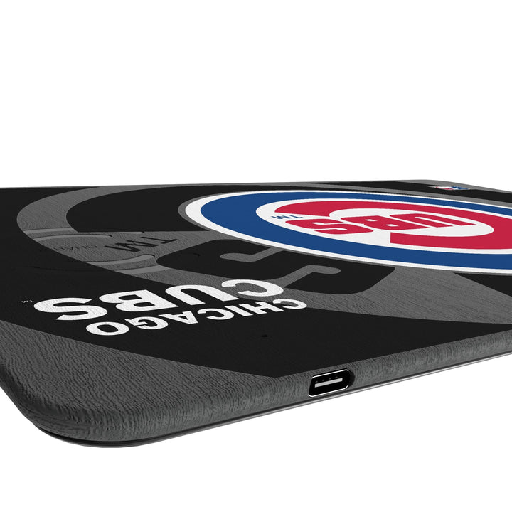Chicago Cubs Monocolor Tilt 15-Watt Wireless Charger and Mouse Pad Office Products Keyscaper