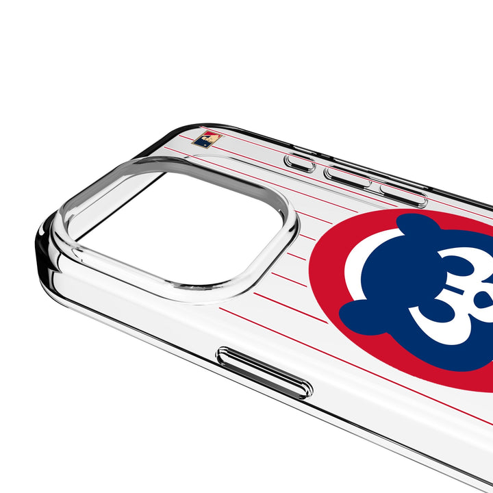 Chicago Cubs Home 1979-1993 - Cooperstown Collection Pinstripe Clear Phone Case for Apple iPhone Phone Cases Keyscaper