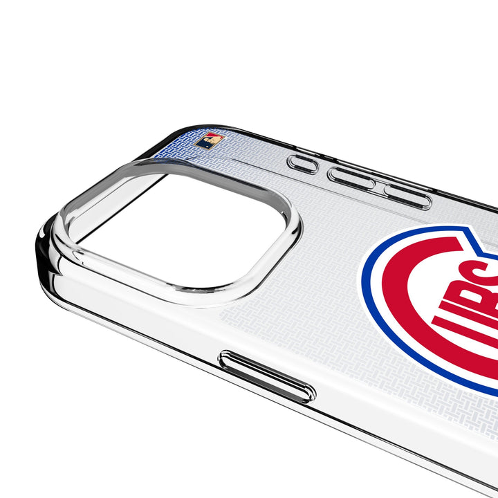 Chicago Cubs 1948-1956 - Cooperstown Collection Linen Clear Phone Case for Apple iPhone Phone Cases Keyscaper