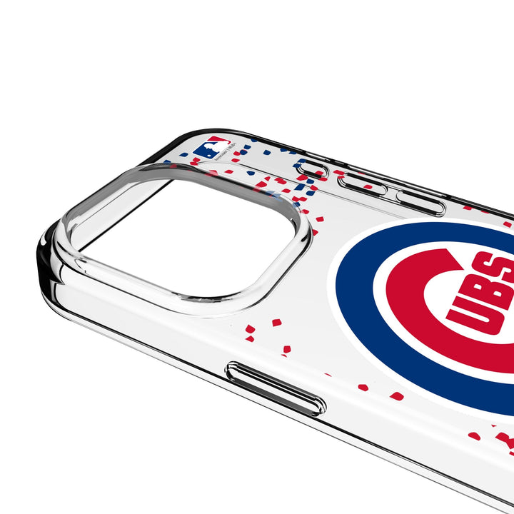 Chicago Cubs Confetti Clear Phone Case for Apple iPhone Phone Cases Keyscaper