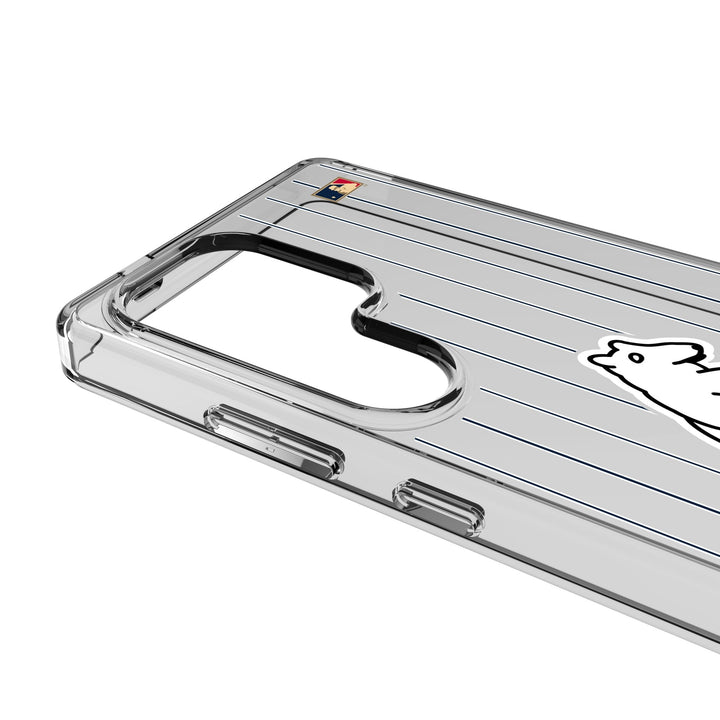 Chicago Cubs 1914 - Cooperstown Collection Pinstripe Clear Phone Case for Samsung Galaxy Phone Cases Keyscaper