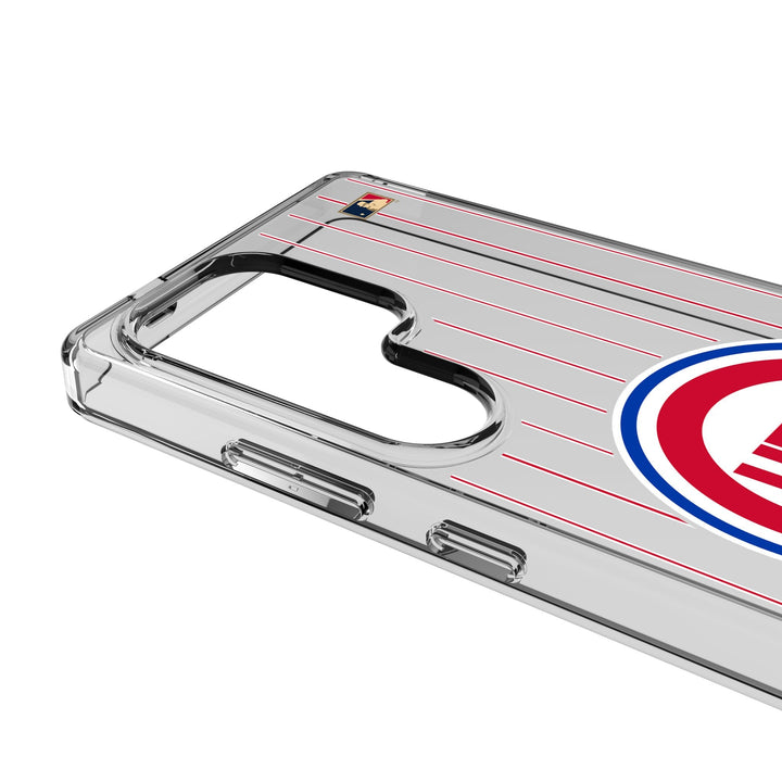 Chicago Cubs 1948-1956 - Cooperstown Collection Pinstripe Clear Phone Case for Samsung Galaxy Phone Cases Keyscaper
