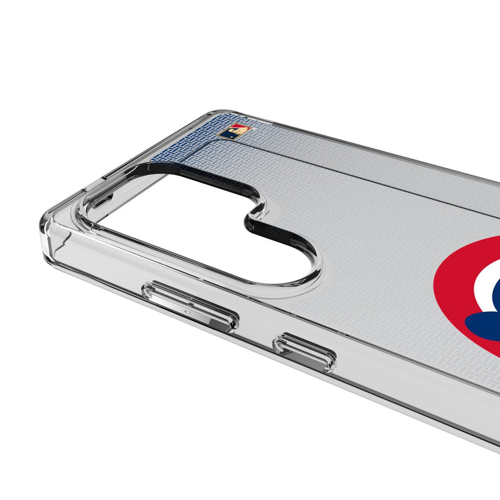 Chicago Cubs Home 1979-1993 - Cooperstown Collection Linen Clear Phone Case for Samsung Galaxy Phone Cases Keyscaper