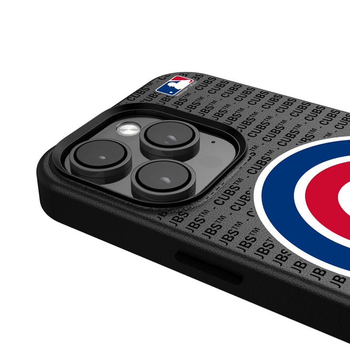 Chicago Cubs Text Backdrop MagSafe Compatible Phone Case for Apple iPhone Phone Cases Keyscaper