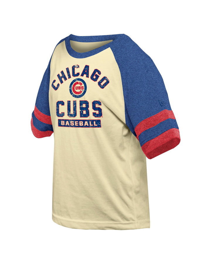Chicago Cubs Logo G1 Cream Royal Youth Tee by New Era Kids T-Shirt NEW ERA CAP COMPANY INC