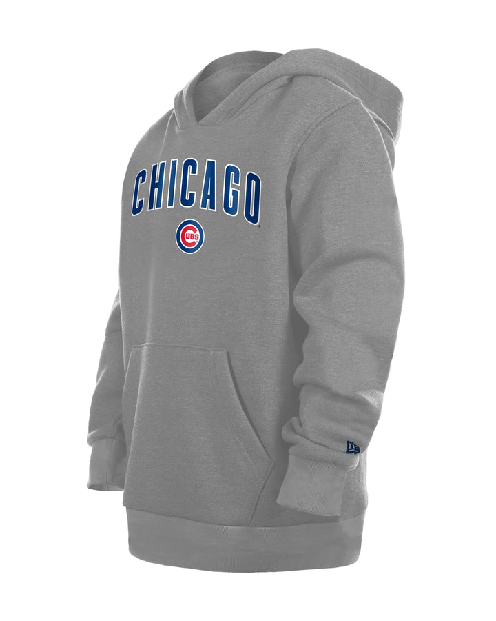 Chicago Cubs Logo Chicago Hood Grey Youth Hoodie by New Era Sweatshirts & Hoodies NEW ERA CAP COMPANY INC