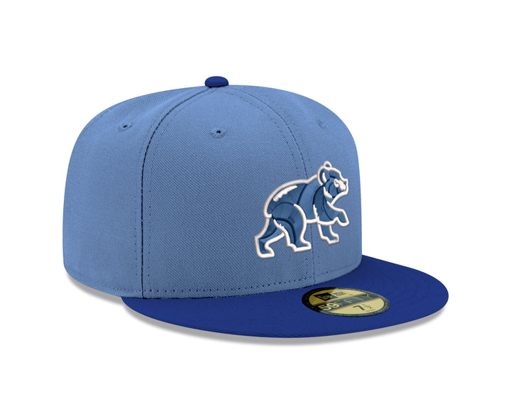 CHICAGO CUBS NEW ERA WALKING BEAR SKY BLUE 59FIFTY CAP Caps Ivy Shop