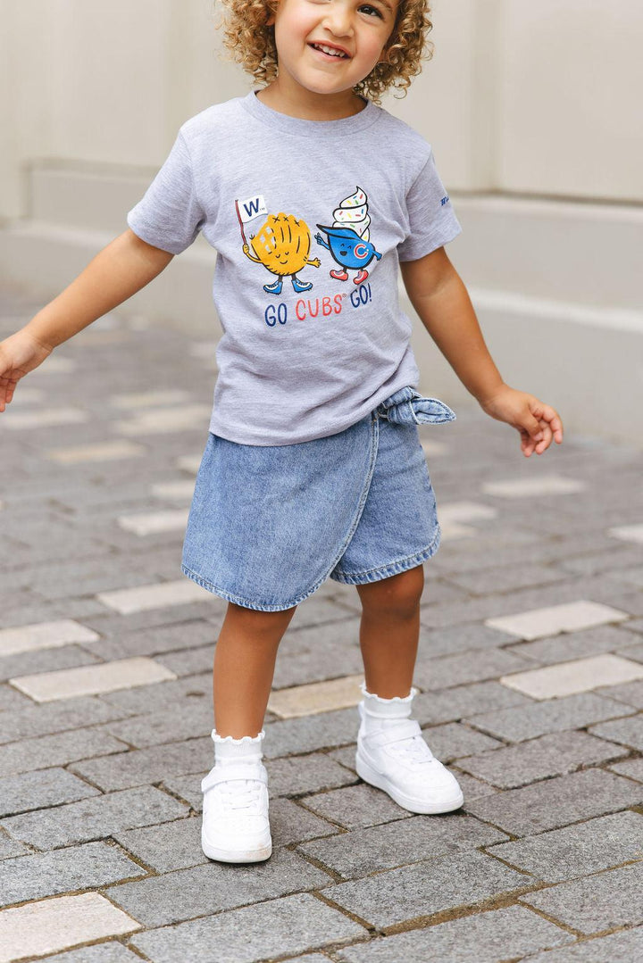 Chicago Cubs X Mini Wonder Game Day Friends Toddler Tee Short Sleeve Tees Alice & Wonder