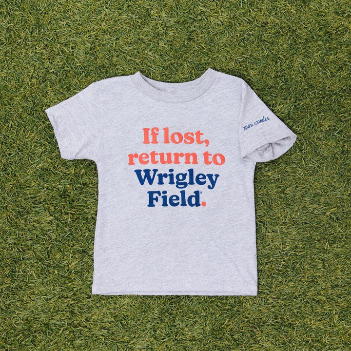 Chicago Cubs X Mini Wonder Return to Wrigley Gray Toddler Tee Short Sleeve Tees Alice & Wonder