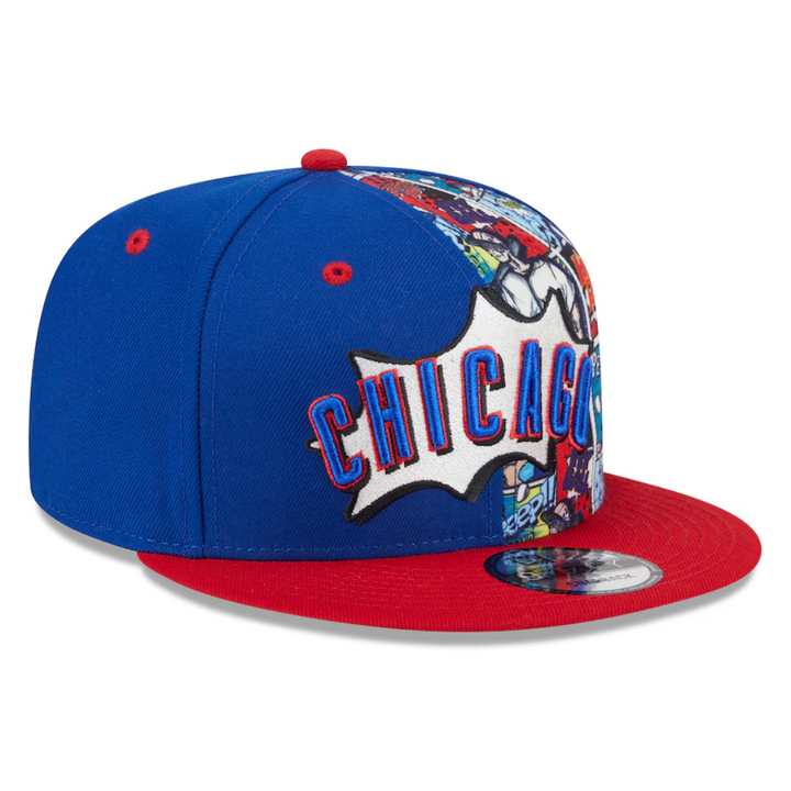 Chicago Cubs 2025 Player Comic Youth 9Fifty Adjustable Cap by New Era Caps Ivy Shop