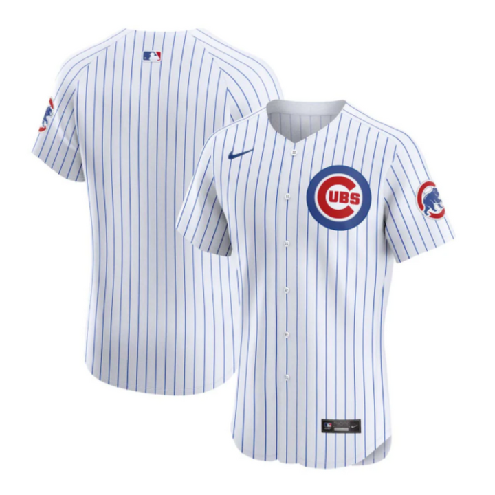 Chicago Cubs Home Pinstripe Elite Jersey by Nike Jerseys Nike