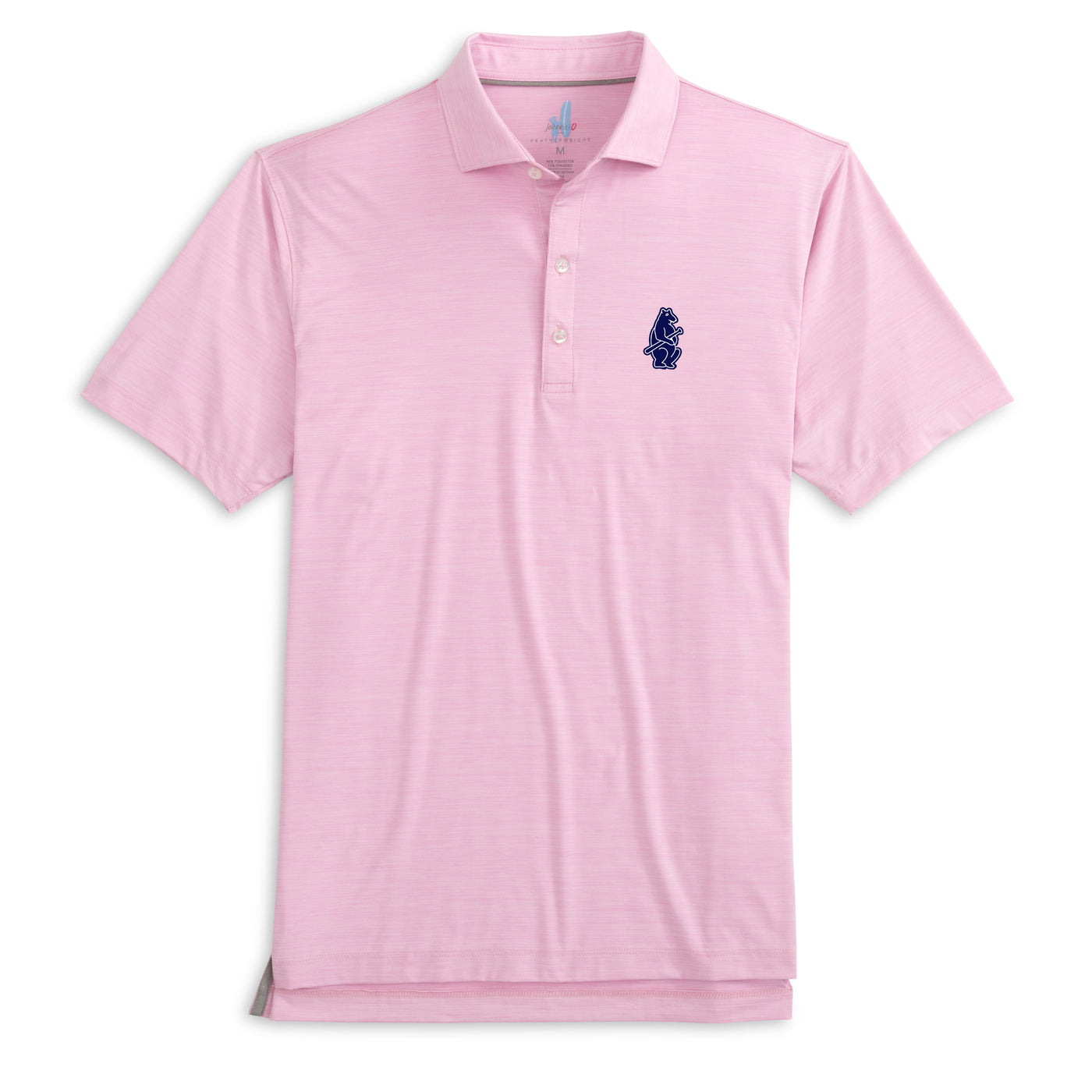 CHICAGO CUBS JOHNNIE O MEN'S 1914 LIGHT PINK HURON POLO