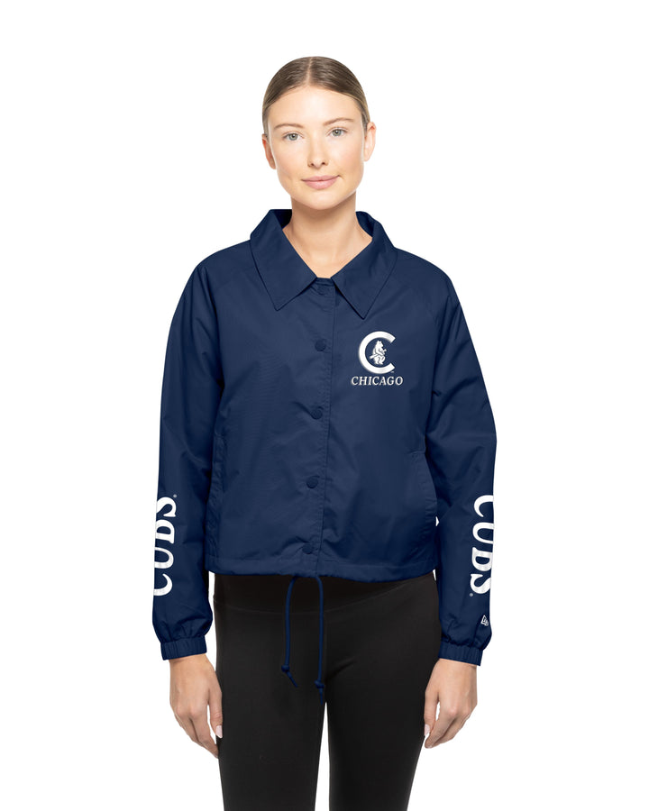 Chicago Cubs 1914 Navy Nylon Women's Jacket by New Era Jackets & Outerwear NEW ERA CAP COMPANY INC