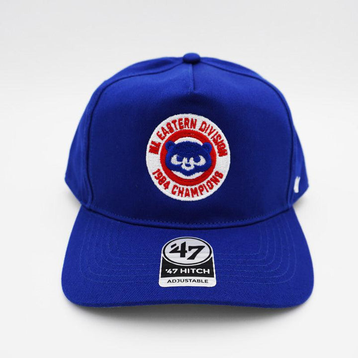 Chicago Cubs '47 1984 Bear Blue Hitch Division Champs Adjustable Cap by 47 Brand Caps 47 BRAND