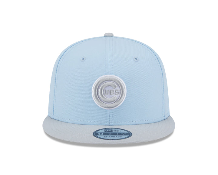 Chicago Cubs Bullseye Two Tone Light Blue 9Fifty Snapback Cap by New Era Caps Ivy Shop