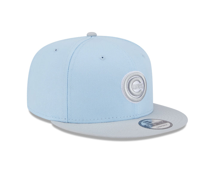 Chicago Cubs Bullseye Two Tone Light Blue 9Fifty Snapback Cap by New Era Caps Ivy Shop