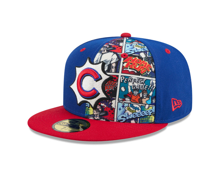 Chicago Cubs 2025 Player Comic 59Fifty Fitted Cap by New Era Caps NEW ERA CAP COMPANY INC