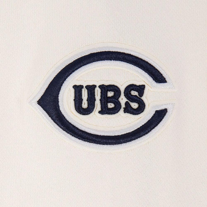 Chicago Cubs 1929 Logo Women's Cream Crewneck by Pro Standard Sweatshirts & Hoodies PRO STANDARD