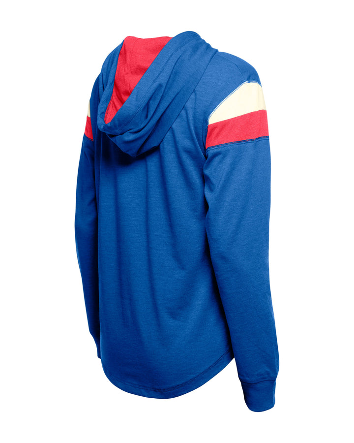 Chicago Cubs Logo Throwback Royal Women's Raglan Hoodie by New Era Sweatshirts & Hoodies Ivy Shop