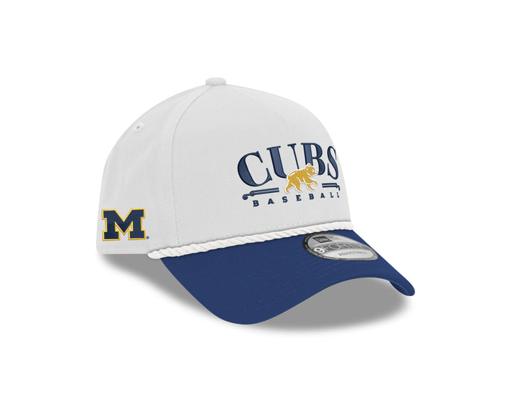 Chicago Cubs X University of Michigan 9Forty Adjustable Cap by New Era Caps NEW ERA CAP COMPANY INC