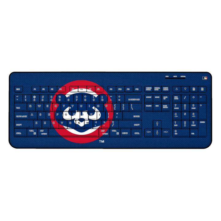 Chicago Cubs Home 1979-1993 - Cooperstown Collection Solid Wireless USB Keyboard Office Products Keyscaper