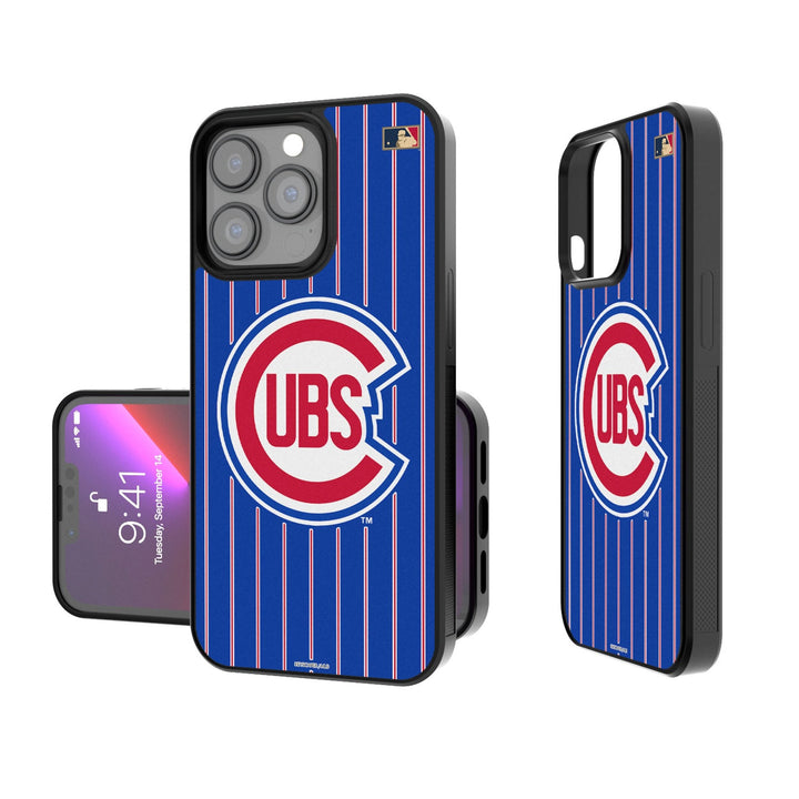 Chicago Cubs 1948-1956 - Cooperstown Collection Pinstripe Bump Phone Case Phone Cases Keyscaper