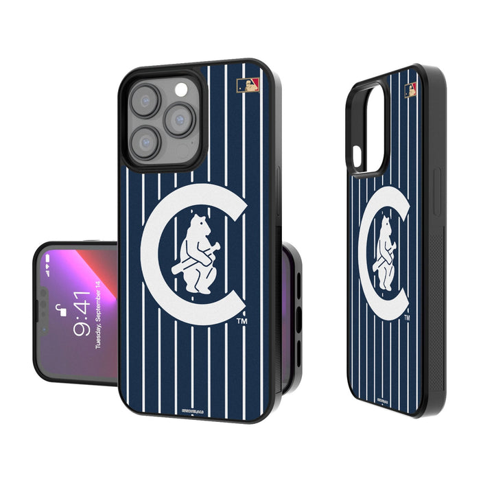 Chicago Cubs 1911-1912 - Cooperstown Collection Pinstripe Bump Phone Case Phone Cases Keyscaper