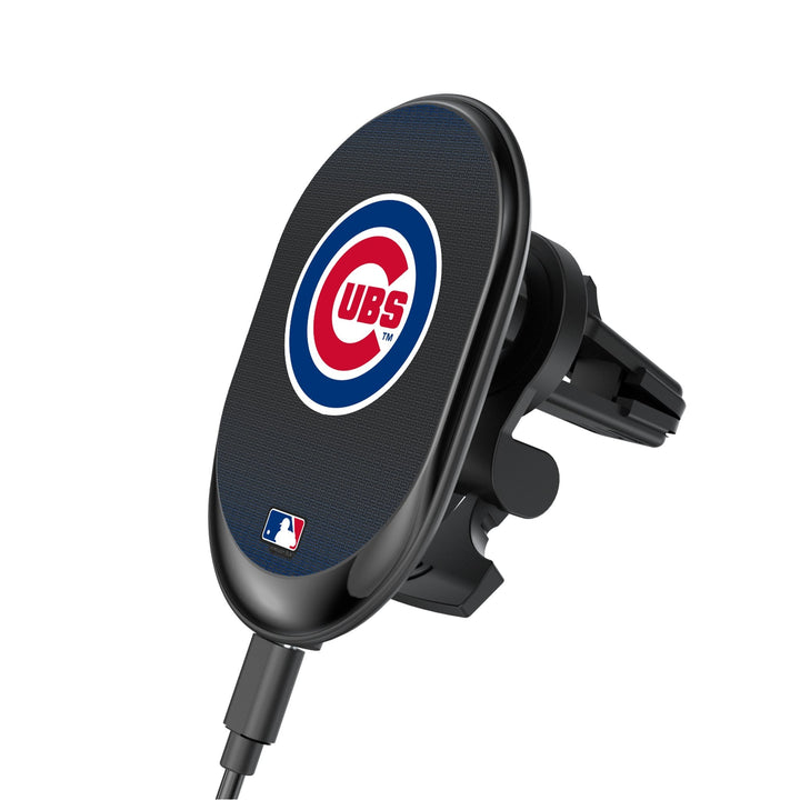 Chicago Cubs Linen Wireless Mag Car Charger Chargers and Powerbanks Keyscaper