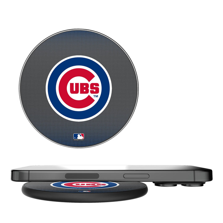 Chicago Cubs Linen 15-Watt Wireless Charger Chargers and Powerbanks Keyscaper