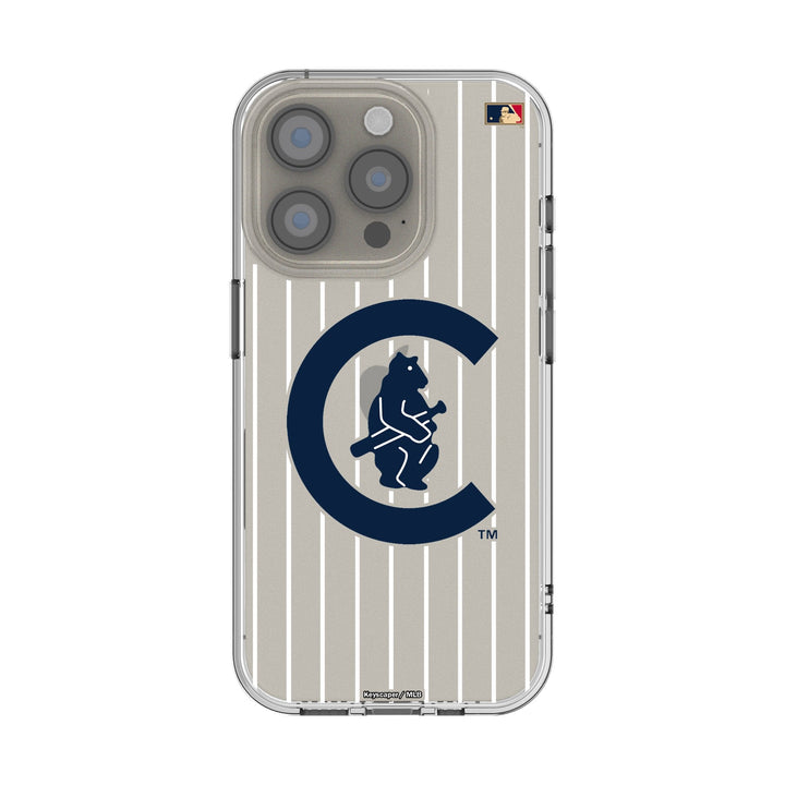 Chicago Cubs 1911-1912 - Cooperstown Collection Pinstripe Clear Phone Case for Apple iPhone Phone Cases Keyscaper