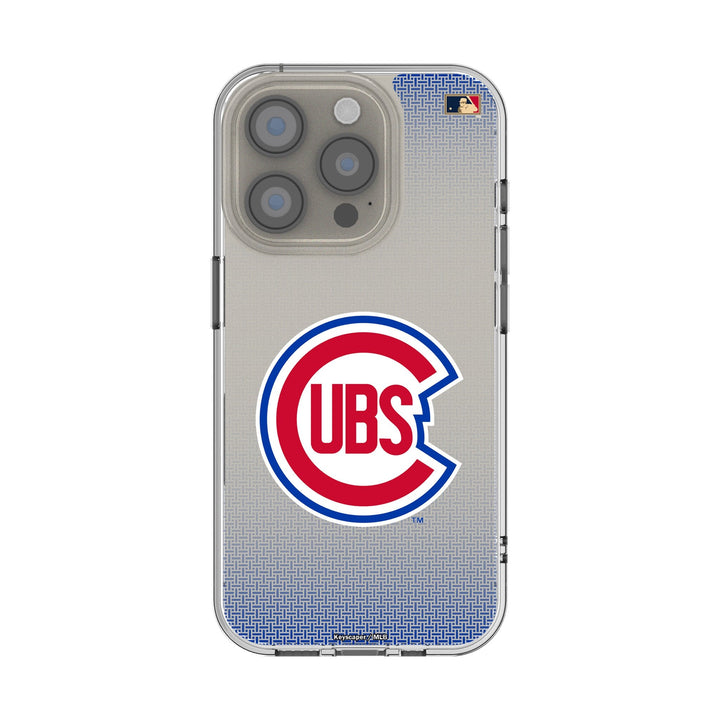 Chicago Cubs 1948-1956 - Cooperstown Collection Linen Clear Phone Case for Apple iPhone Phone Cases Keyscaper
