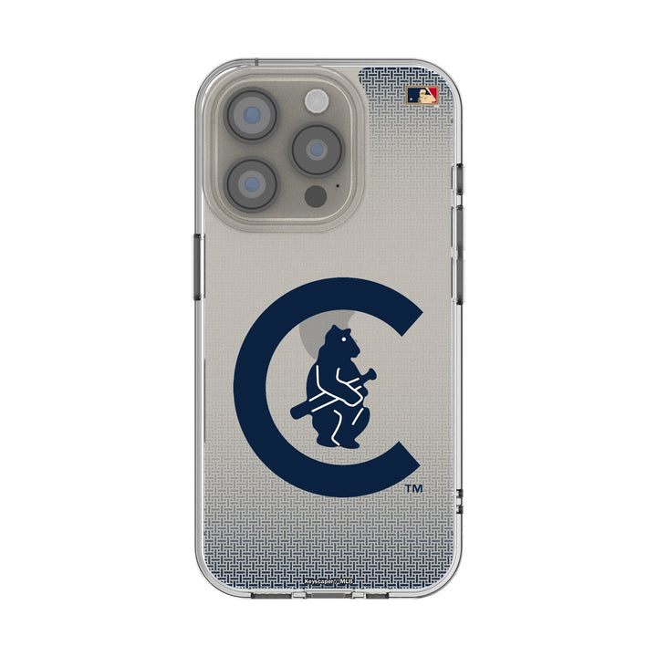 Chicago Cubs 1911-1912 - Cooperstown Collection Linen Clear Phone Case for Apple iPhone Phone Cases Keyscaper