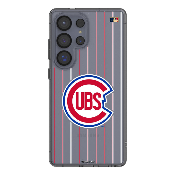 Chicago Cubs 1948-1956 - Cooperstown Collection Pinstripe Clear Phone Case for Samsung Galaxy Phone Cases Keyscaper