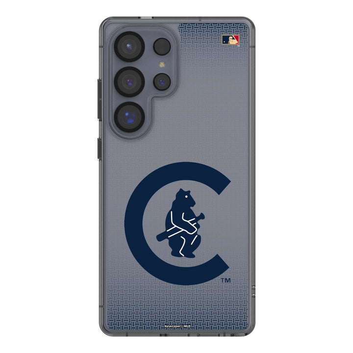 Chicago Cubs 1911-1912 - Cooperstown Collection Linen Clear Phone Case for Samsung Galaxy Phone Cases Keyscaper