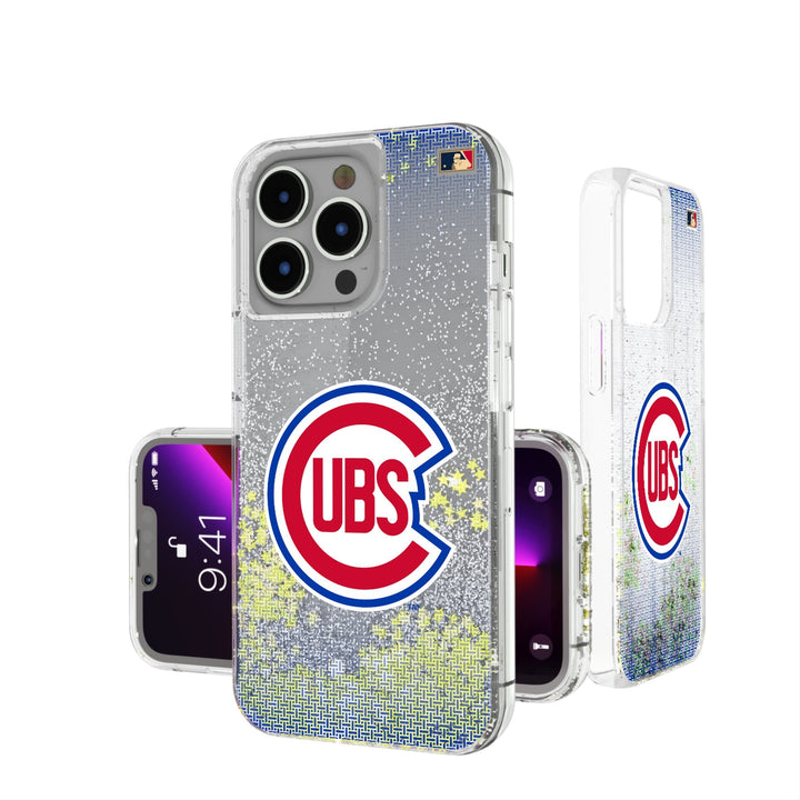 Chicago Cubs 1948-1956 - Cooperstown Collection Linen Glitter Phone Case Phone Cases Keyscaper