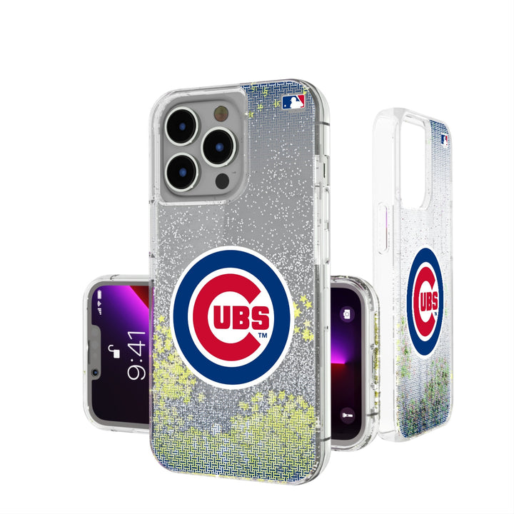 Chicago Cubs Linen Glitter Phone Case Phone Cases Keyscaper