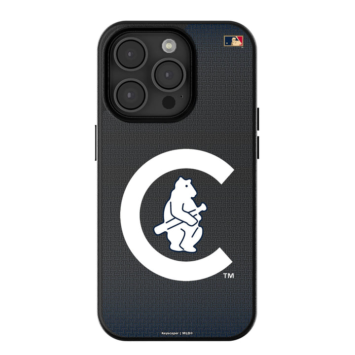 Chicago Cubs 1911-1912 - Cooperstown Collection Linen MagSafe Compatible Phone Case for Apple iPhone Phone Cases Keyscaper