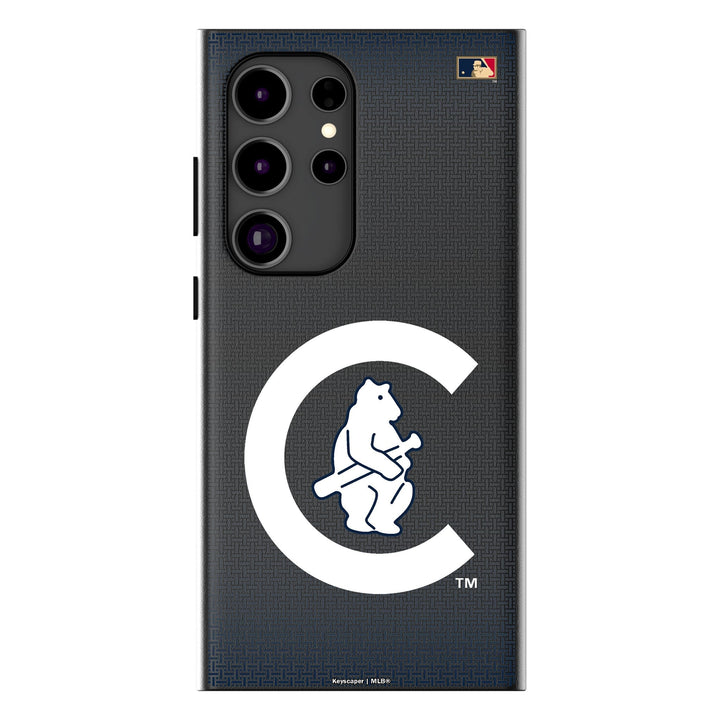 Chicago Cubs 1911-1912 - Cooperstown Collection Linen MagSafe Compatible Phone Case for Samsung Galaxy Phone Cases Keyscaper
