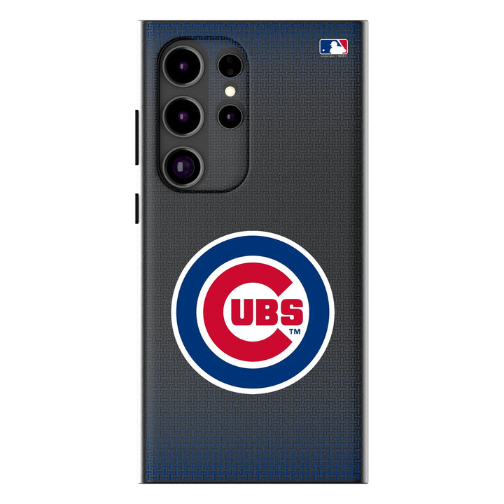 Chicago Cubs Linen MagSafe Compatible Phone Case for Samsung Galaxy Phone Cases Keyscaper