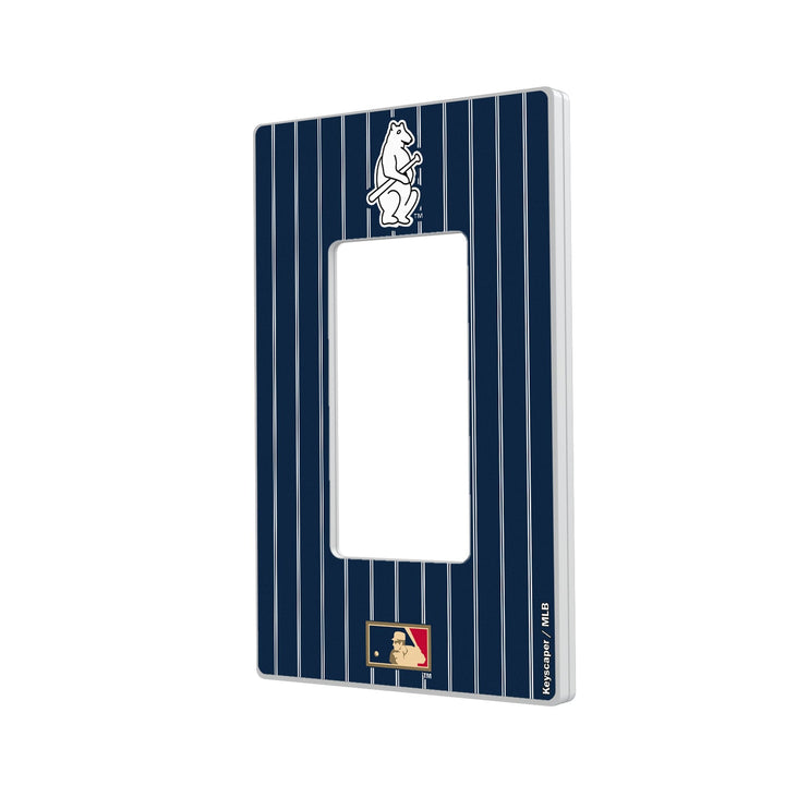 Chicago Cubs 1914 - Cooperstown Collection Pinstripe Hidden-Screw Light Switch Plate Light Switch Plates Keyscaper