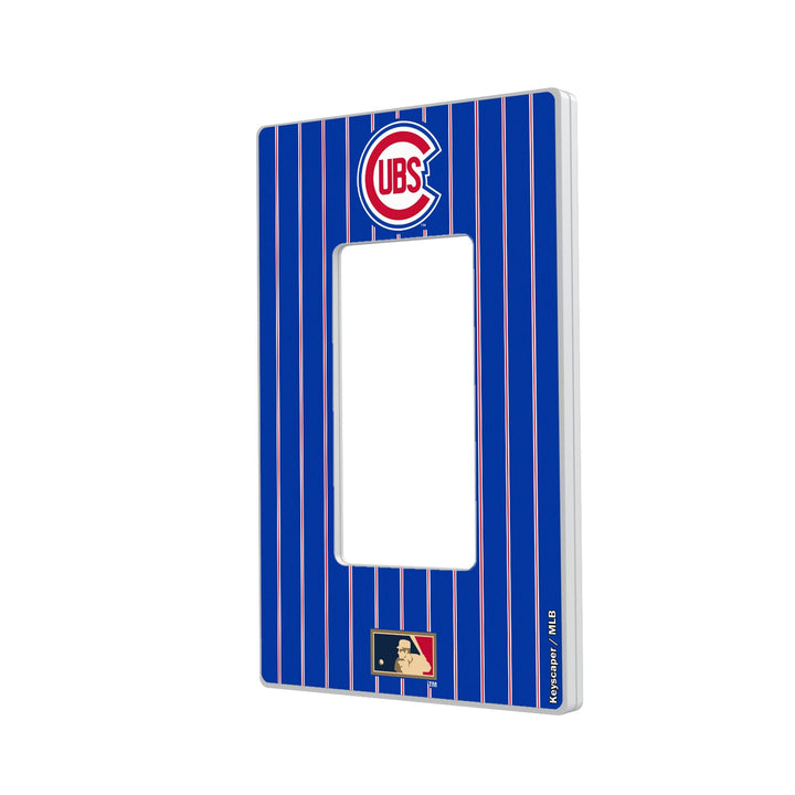 Chicago Cubs 1948-1956 - Cooperstown Collection Pinstripe Hidden-Screw Light Switch Plate Light Switch Plates Keyscaper