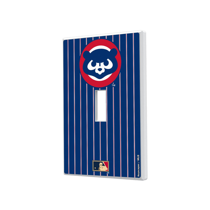 Chicago Cubs Home 1979-1993 - Cooperstown Collection Pinstripe Hidden-Screw Light Switch Plate Light Switch Plates Keyscaper