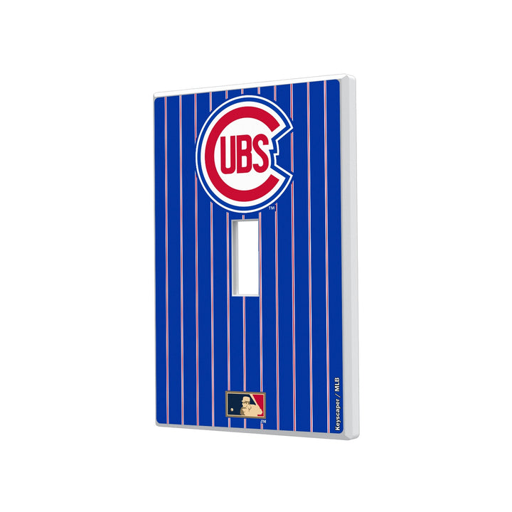 Chicago Cubs 1948-1956 - Cooperstown Collection Pinstripe Hidden-Screw Light Switch Plate Light Switch Plates Keyscaper